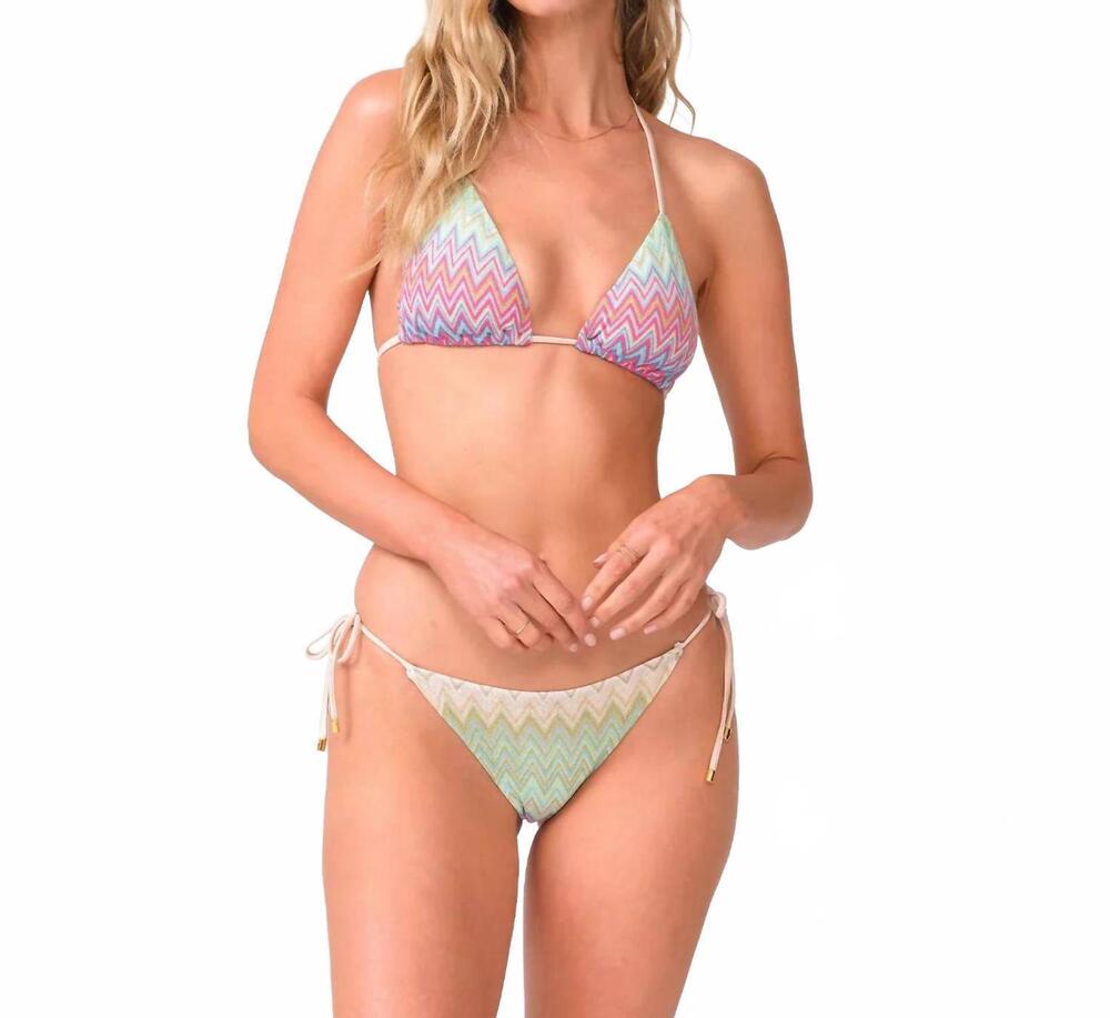 NEW PQ SWIM huntington triangle top in multi